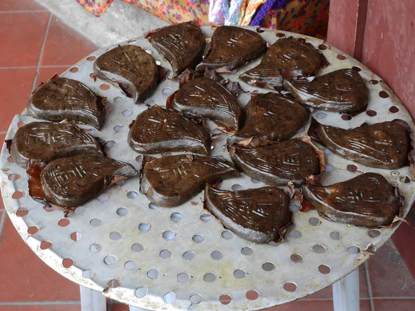 Traditionelle Lokale Chinesische Lebensmittel Süßen Snack Schnittlauch Oder Dessert Gefüllten — Stockfoto