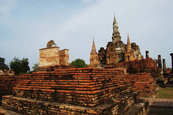 Antica Architettura Antichità Antiche Rovine Edificio Viaggiatori Thailandesi Viaggio Visita — Foto Stock