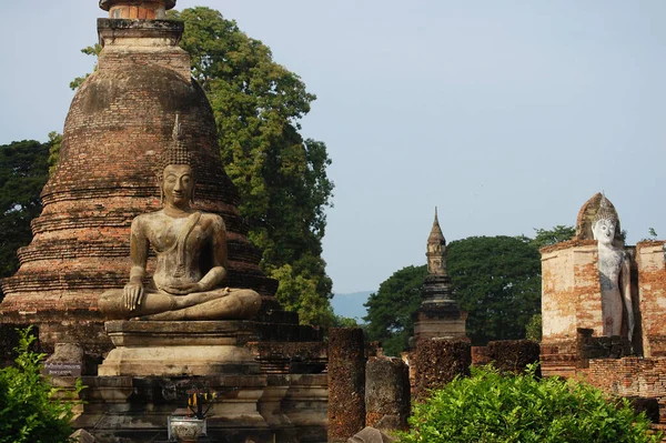 Antica Architettura Antichità Antiche Rovine Edificio Viaggiatori Thailandesi Viaggio Visita — Foto Stock