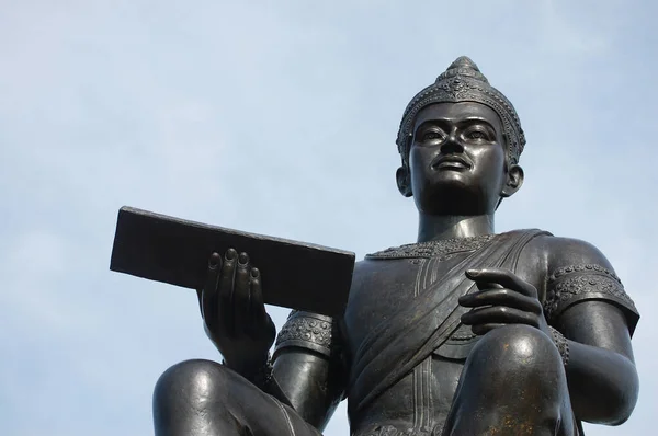 Monument Pho Khun Ram Khamhaeng Maharat Statue Travelers Thai Foreign — Stock Photo, Image