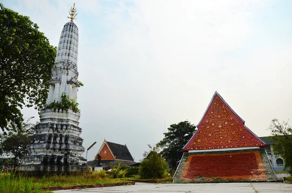 Arquitectura Antigua Edificio Antiguo Stupa Chedi Wat Khien Khian Templo — Foto de Stock