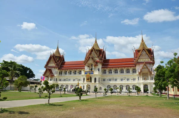 Architekturschulgebäude Für Thailändische Mönche Und Novizen Wat Bang Phai Tempel — Stockfoto