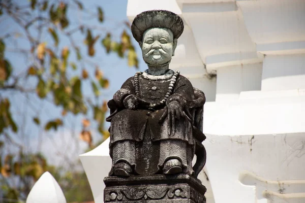 Antica Architettura Antica Cinese Zavorra Statua Pietra Bambola Wat Pho — Foto Stock