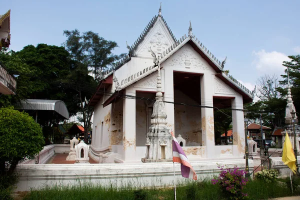 Alte Architektur Antikes Gebäude Ubosot Für Thailändische Reisende Besuchen Und — Stockfoto