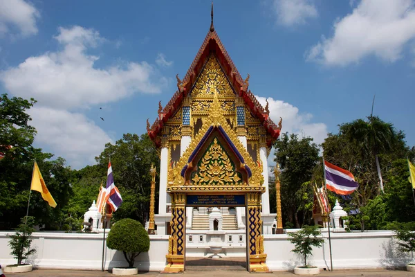Αρχαία Αρχιτεκτονική Κτίριο Αντίκες Ubosot Για Thai Ταξιδιώτες Ταξιδεύουν Επίσκεψη — Φωτογραφία Αρχείου