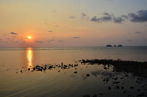 View Landscape Seascape Sky Cloudscape Sea Ocean Gulf Ththailand Sunset — стоковое фото