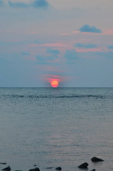 View Landscape Seascape Sky Cloudscape Sea Ocean Gulf Thailand Sunset — Fotografia de Stock