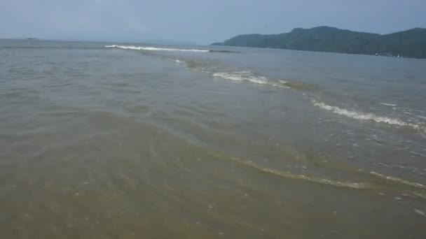 Wave Ocean Thale Waek San Lang Mangkorn Separated Sea Thai — ストック動画