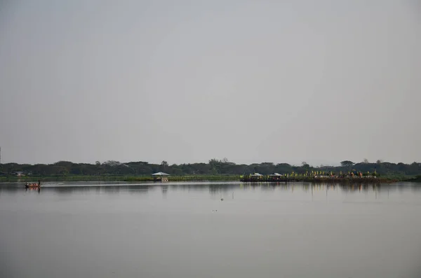 View Landscape Kwan Phayao Lake Large Swamp Freshwater Public Park — Fotografia de Stock