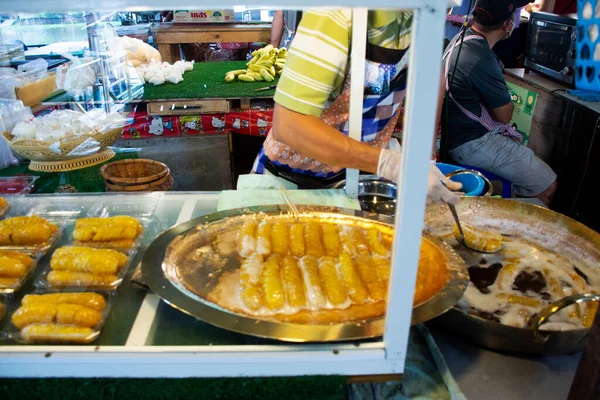 Thaise Chef Kok Koopman Mensen Koken Zoete Keuken Dessert Voedsel — Stockfoto