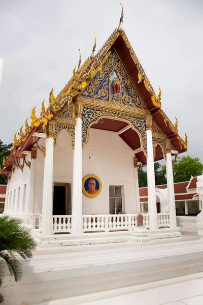 Ősi Antik Épület Ubosot Thai Emberek Utazó Látogatás Tisztelet Imádkozó — Stock Fotó