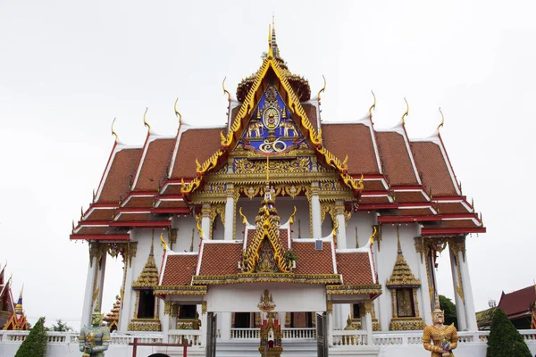 Antiguo Edificio Antiguo Ubosot Para Los Viajeros Tailandeses Viajan Visita — Foto de Stock