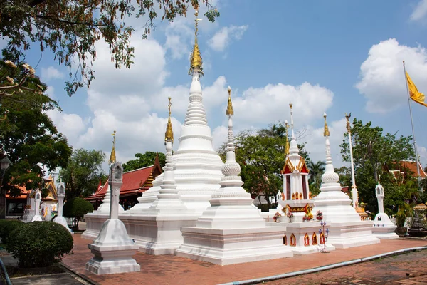 Ancient Old Phra Tao Stupa Antique Two Minor Chedi Thai — 스톡 사진