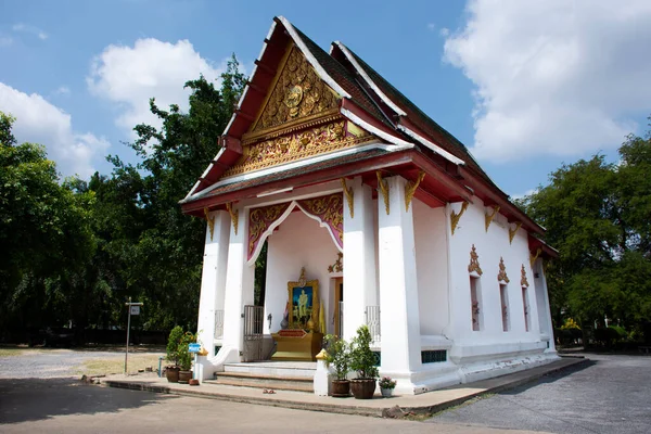 Αρχαία Παλιά Αίθουσα Χειροτονιών Αντίκες Ubosot Εκκλησία Για Thai Ταξιδιώτες — Φωτογραφία Αρχείου