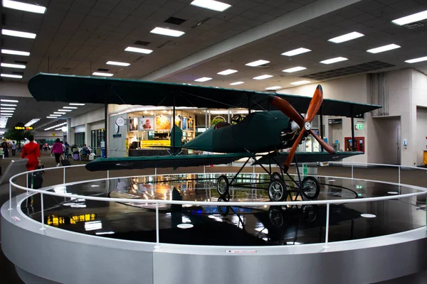 Modell Eines Antiken Propellers Aus Der Retro Luftfahrt Oder Oldtimer — Stockfoto