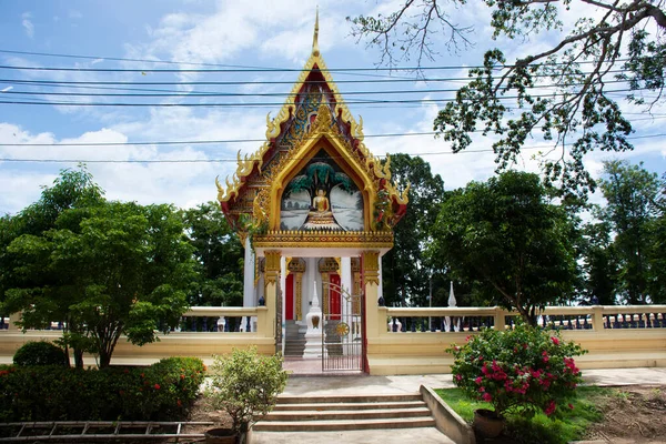 Forntida Ordinationshall Eller Antik Ubosot Kyrka För Thai Människor Resenärer — Stockfoto