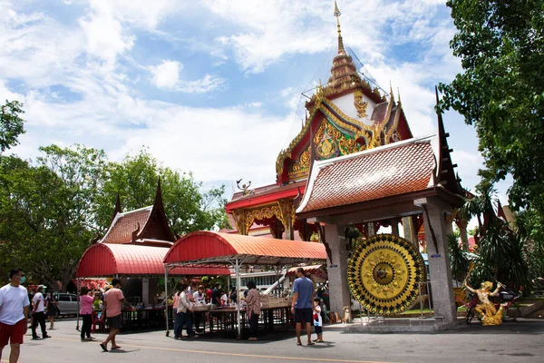 Ancient Luang Por Guay Monnik Standbeeld Voor Thai Mensen Reizigers — Stockfoto