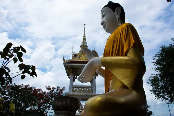 Antike Ruinen Buddha Statuen Für Thailänder Reisende Besuchen Und Respektieren — Stockfoto