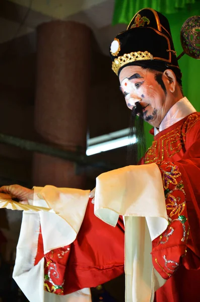 Gente Tailandesa Ascendencia China Que Actúa Tocando Ópera Clásica Tradicional — Foto de Stock