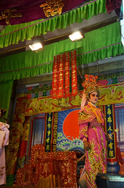 Thai People Chinese Descent Acting Playing Present Traditional Chinese Contemporary — Stock Photo, Image