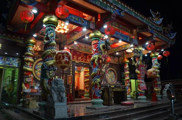 Starověká Budova Jui Lord Bůh Čínské Svatyně Pro Thajce Čínského — Stock fotografie