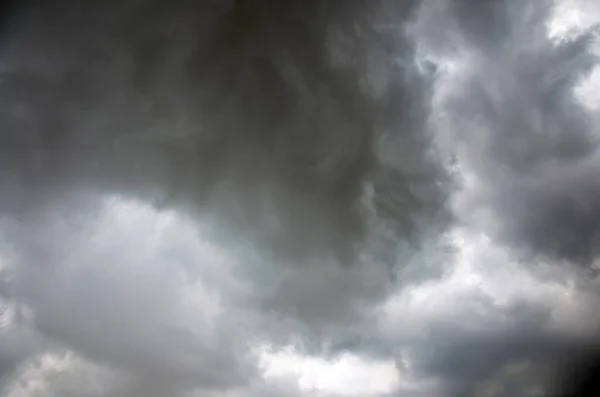 View Landscape Dark Cloudscape Sky Beautiful Storm Raining Clouds Day — Stockfoto