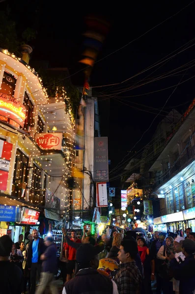 Parade Nepalese People Celebration Respect Praying Rite Deity Diwali Festival — Stockfoto