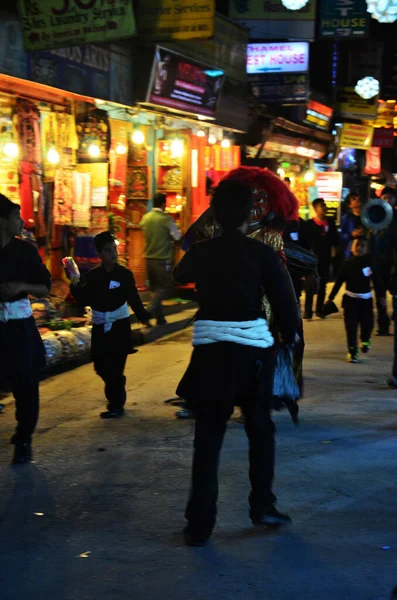 Parade Nepalese People Celebration Respect Praying Rite Deity Diwali Festival — Stock fotografie