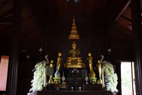 Antico Buddha Antica Statua Naka Wat Klong Tempio Popolo Thai — Foto Stock