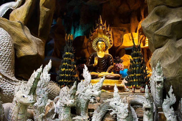 Wat Maniwong Mani Wong Ναός Στο Nakhon Nayok Ταϊλάνδη — Φωτογραφία Αρχείου