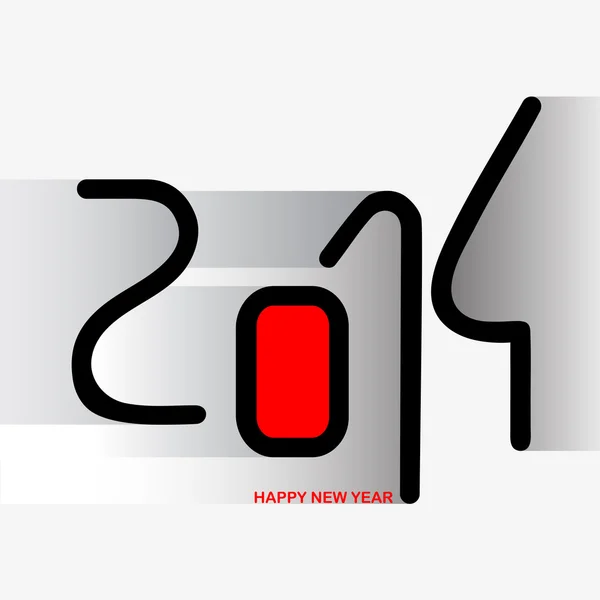 Творческие поздравления с Новым 2014 годом — стоковый вектор