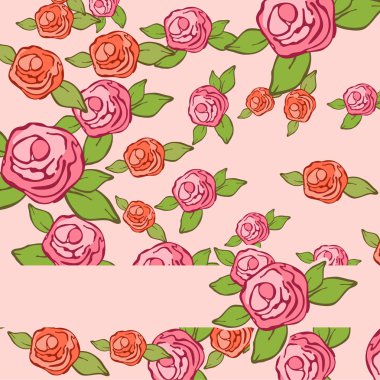 antika arka plan gül. vektör çizim.