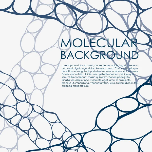 Molecular and Communication Background. Vector Illustration. — Stock Vector