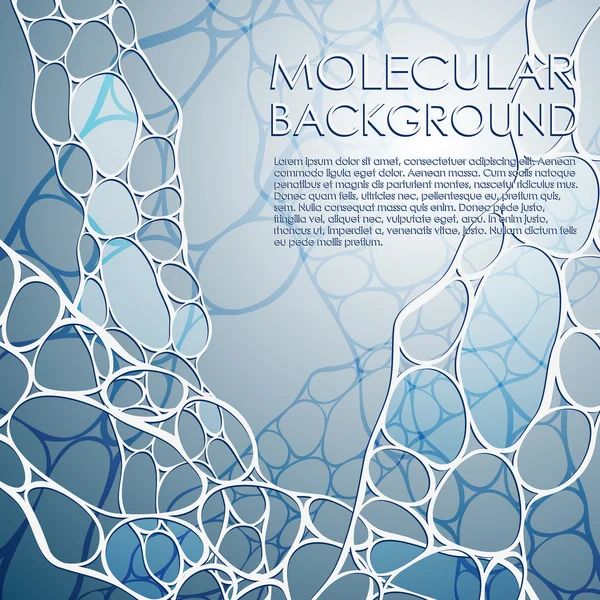 Contextul molecular și de comunicare. Vector Illustration . — Vector de stoc