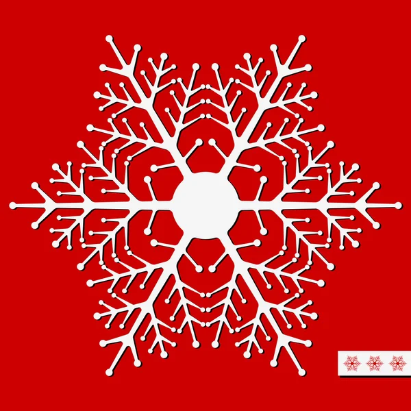 Vector copo de nieve para el diseño de Navidad. Ilustración vectorial . — Archivo Imágenes Vectoriales