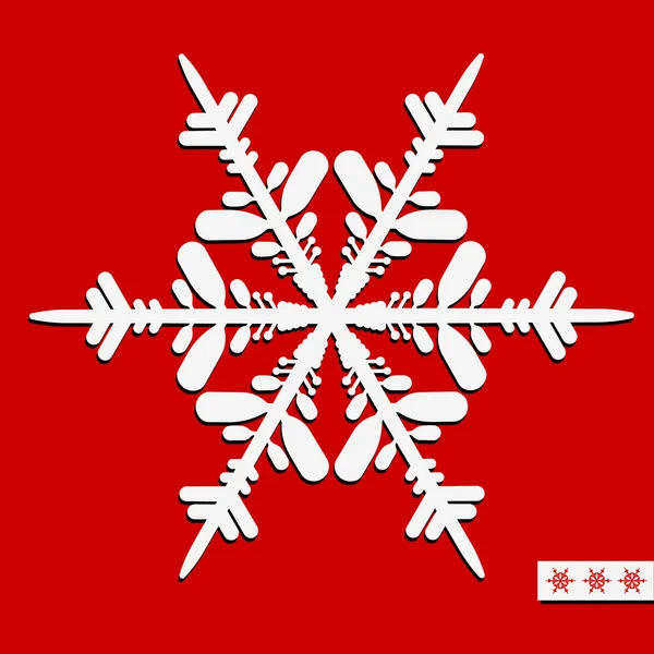 Flocon de neige vectoriel pour la conception de Noël. Illustration vectorielle . — Image vectorielle
