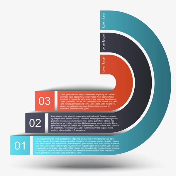 Modern info-grafik banner. vektor illustration. — Stock vektor