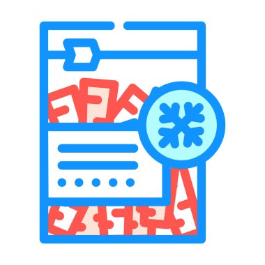 Havuçlar donmuş sebze rengi vektör çizimi