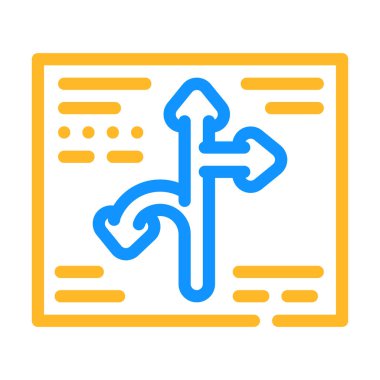 Küreselleşme renk ikonu çizimi