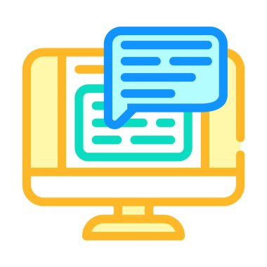 Web sohbeti renk ikonu çizimi