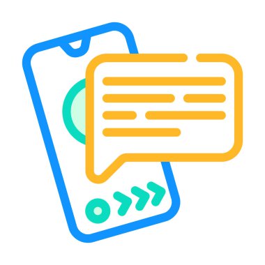 iletişim rengi vektör illüstrasyonunu ara