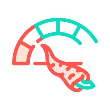 biber baharatı tat ölçeği renk vektör illüstrasyonu