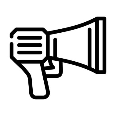 hoparlör aracı satır vektör çizimi