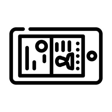 Belgeler görüntüleyici satır simgesi illüstrasyonunun fotoğraflanması