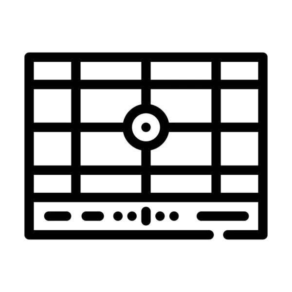 Icon-Vektor-Abbildung zur Trennung der Gitterlinie — Stockvektor