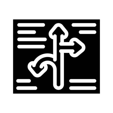 Küreselleşme sembolü vektör illüstrasyonunun yönü