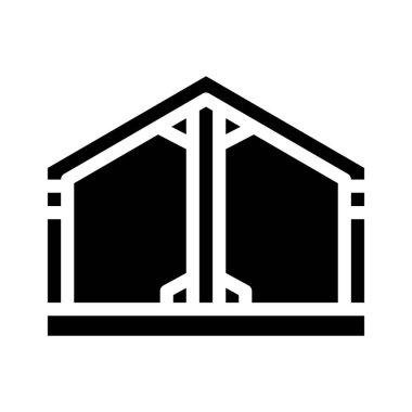 Metalik çerçeve simge vektör illüstrasyonu oluşturuluyor