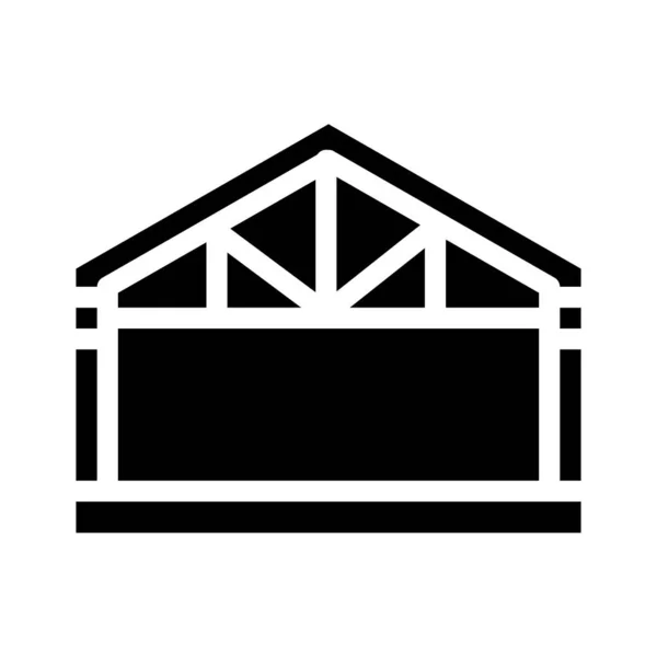Рисунок вектора иконок рамы гаража — стоковый вектор