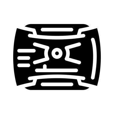 Gelecekçi görünüm bulucu simge vektör illüstrasyonu