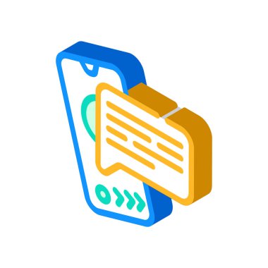 İletişim izometrik ikon vektörünü ara. İletişim kodunu ara. izole edilmiş sembol çizimi